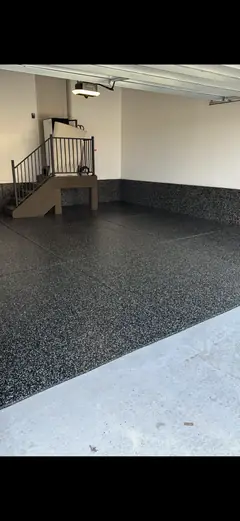 Flake epoxy garage floor in Billings MT